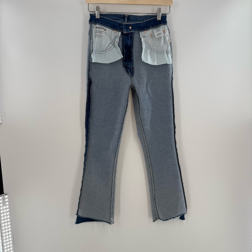 NWT MOTHER The Insider Crop Step Fray Work Hard Play Hard Size 26 - Picture 4 of 14